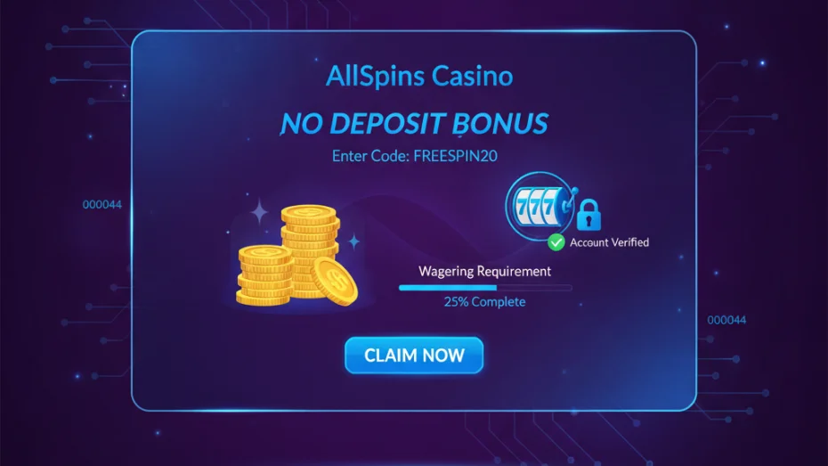 AllSpins Casino No Deposit Bonus Code